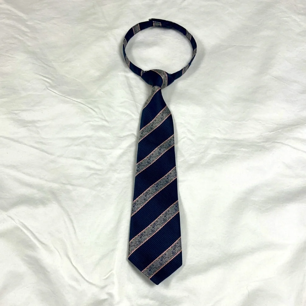 NWOT Dressed up by Gymboree boys blue and pink striped tie size 2T-5T